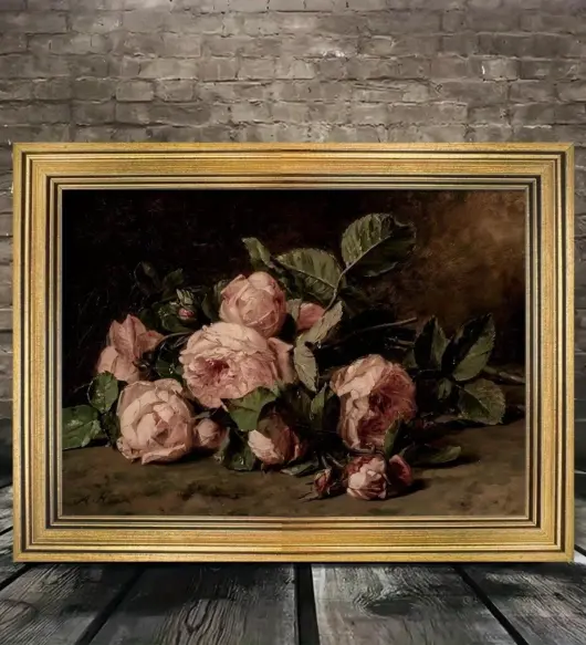 Golden Framed Canvas Art