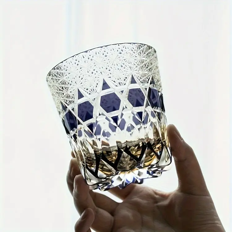 Amethyst Edo Kiriko Whiskey Glass - Image 3