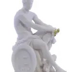 Ludovisi Ares and Eros – 6.3" Greek God of War Cast Marble Statue, Handmade in Greece