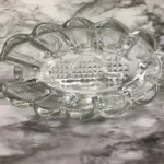 Vintage Princess House Heavy Crystal Glass Fork & Spoon Rest – Elegant 5”x3” Serveware Holder