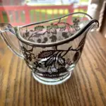 Vintage Silver Overlay Glass Sugar & Creamer Set – Grapes, Cherries & Strawberries Design (Mint Condition)