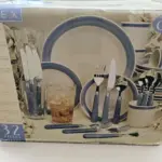 Gibson Essex 32-Piece Premium Stoneware Dinnerware & Utensil Set – Complete Dining Collection