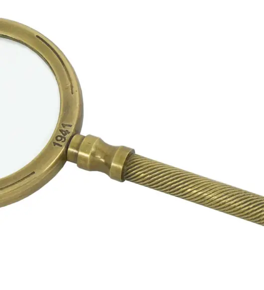 Antique-Style Brass Magnifying Glass – “London 1941” Vintage Reproduction Lens Instrument