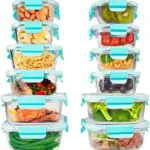 Member’s Mark 24-Piece Superior Glass Food Storage Container Set with BPA-Free Locking Snap Lids
