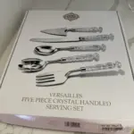 Shannon Crystal by Godinger Versailles 4-Piece Crystal & Silver-Plated Serving Set