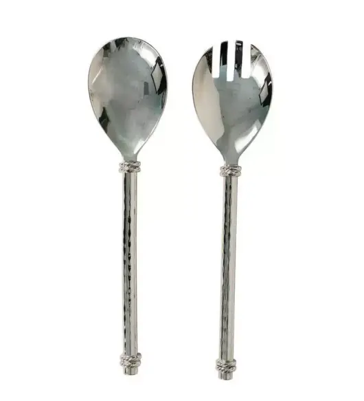 Juliska Graham Silver-Plated Salad Servers, Model n266/57 – Brand New