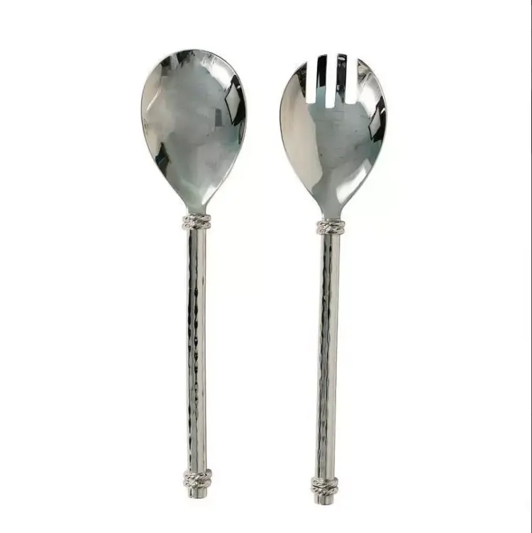 Juliska Graham Silver-Plated Salad Servers, Model n266/57 – Brand New