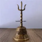 Vintage Handmade Tibetan Brass Buddhist Bells from Nepal – Traditional Hand Bells