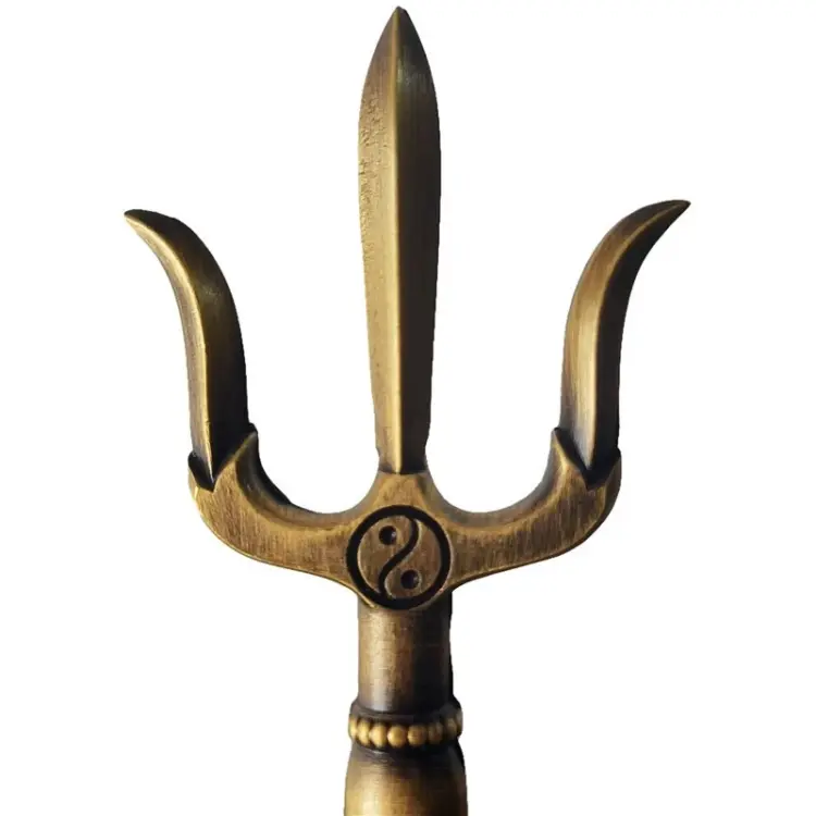 Vintage Handmade Tibetan Brass Buddhist Bells from Nepal – Traditional Hand Bells - Image 2