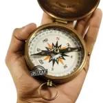 Vintage-Style Boy Scouts Brass Compass – 3" WWII Era Replica Navigation Gift