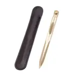 Vintage Solid Brass Navigation Divider with Leather Case – Straight Pattern Drawing Tool