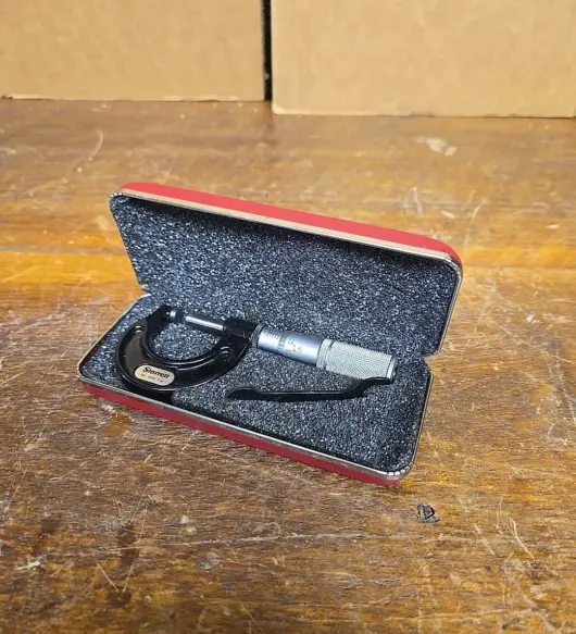 Vintage Starrett 436-1 Outside Micrometer with Case – Precision Machinist Measuring Tool (New)