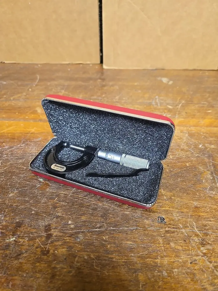 Vintage Starrett 436-1 Outside Micrometer with Case – Precision Machinist Measuring Tool (New)