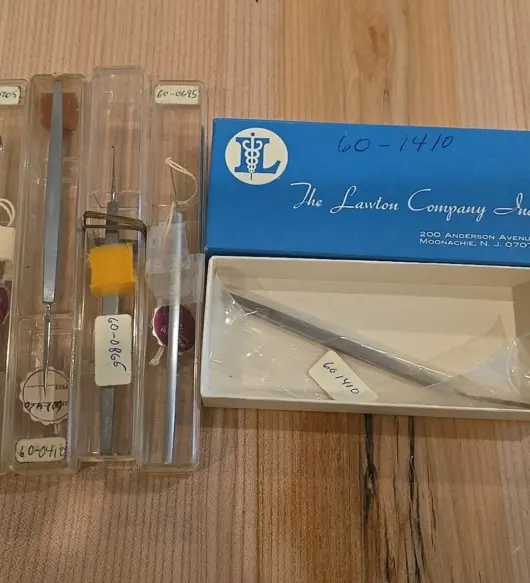Lot of 5 Vintage Lawton Surgical Instruments - New in Original Box
