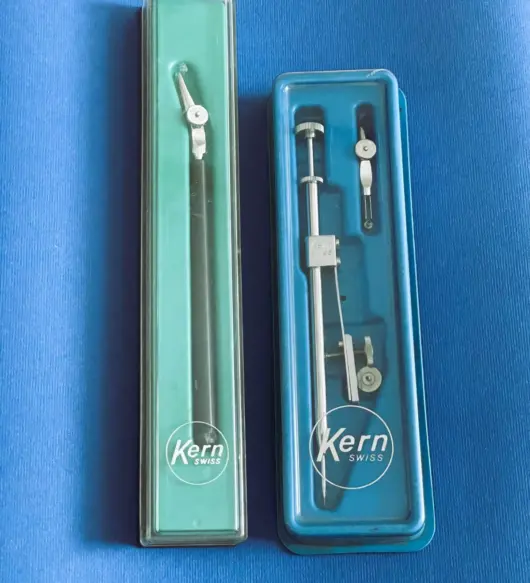 Kern Swiss Vintage Precision Compasses – Models 2073 & 1051 – New