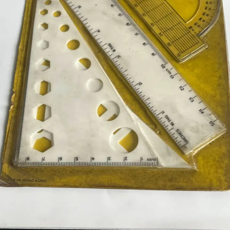 NOS Vintage 1980 Math Instrument Set – 4 Piece - Image 3