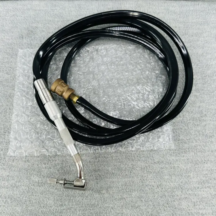 Vintage Whale Pattern Dental Drill Handpiece with Tube – Dentistry Tool, Untested (EL) - Image 3