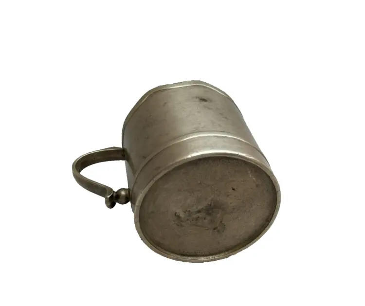 Vintage Handcrafted Antique Brass Engraved Milk/Tea Cup – Ornate Decorative Container - Image 3
