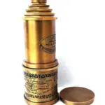 Vintage-Style Antique Maritime Brass Spyglass Telescope – 12x Magnification, 18” Length