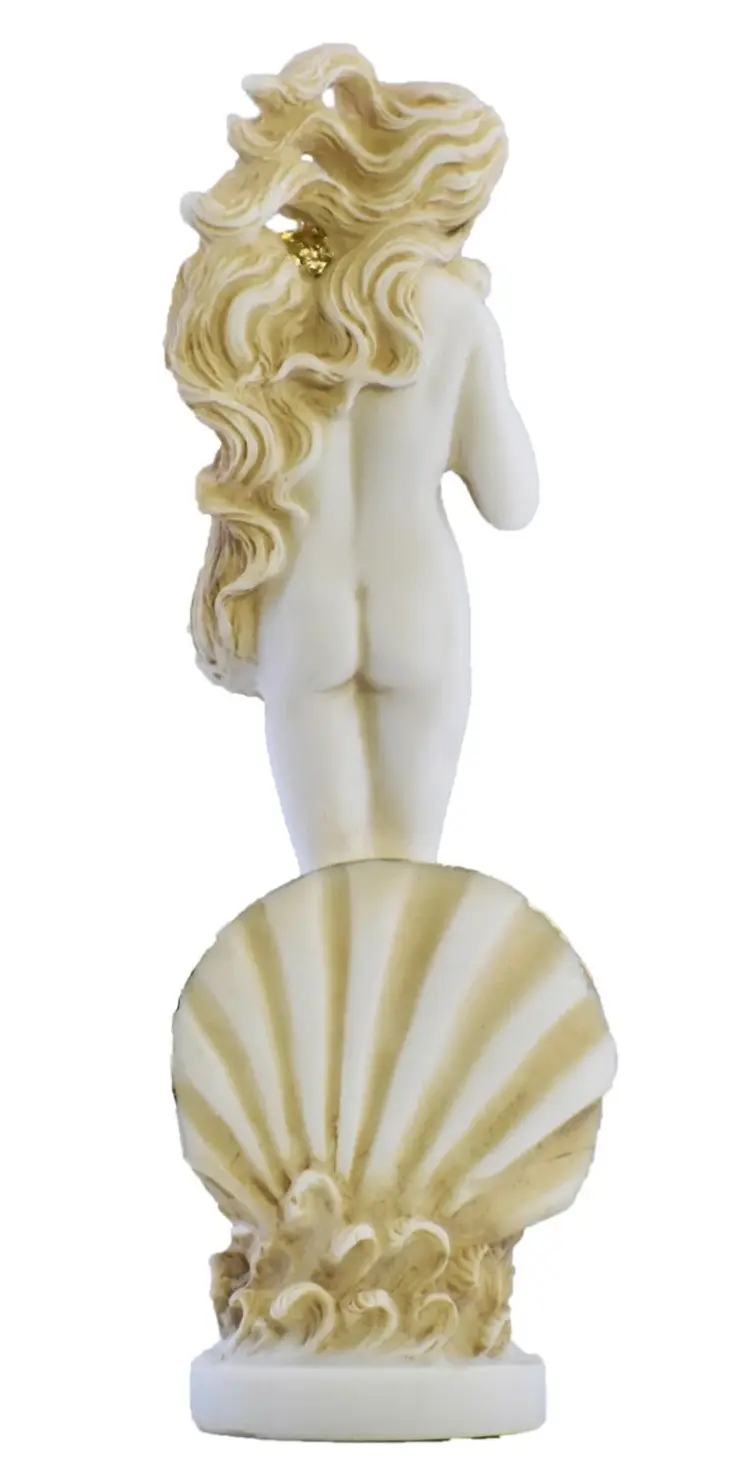 Goddess Aphrodite (Venus) Nude Statue – 8" Cast Alabaster Greek Mythology Sculpture - Image 3