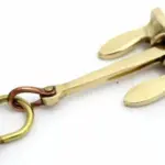 Vintage Brass Anchor Keychain – Nautical Handmade Keyring Gift for Men & Women