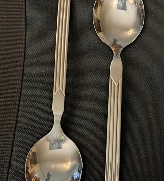 Vintage Delta Airlines AMKO Stainless Steel Soup Spoons – Catering Set of 100, New